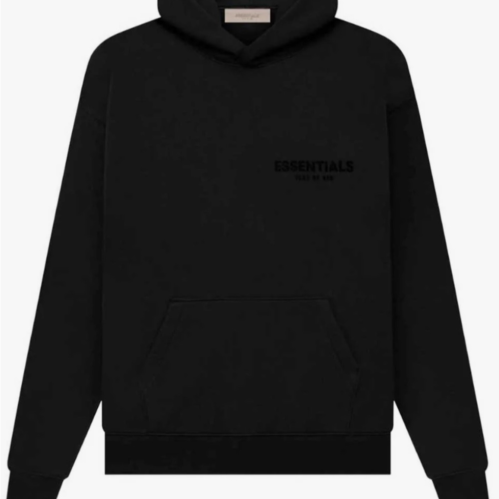 Essentials Black Crew Neck Sweatshirt